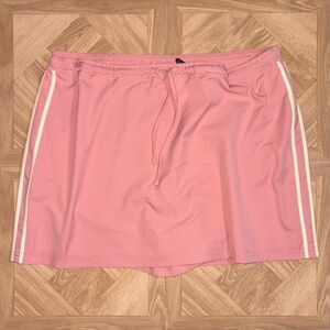 Size L - New York & Co. Striped Athletic Flat Front Skort Shorts